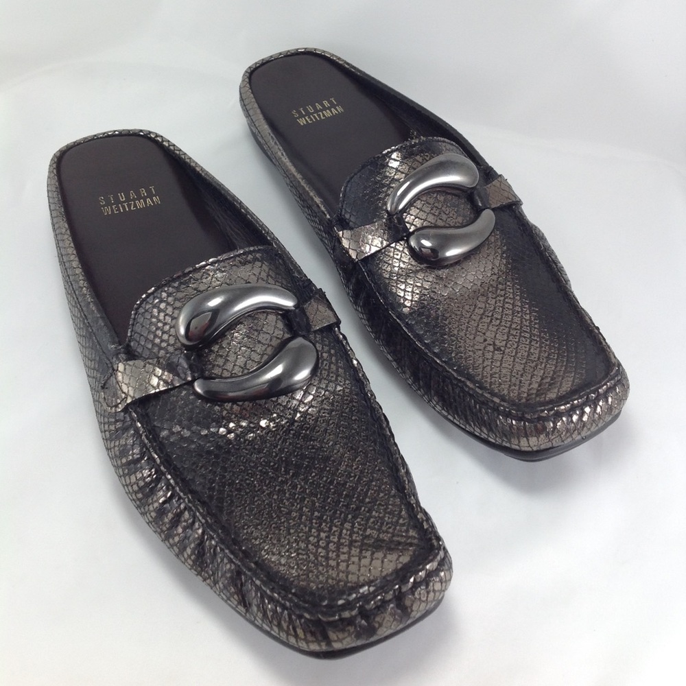 Stuart Weitzman SALMULE Leather Slip On Loafers